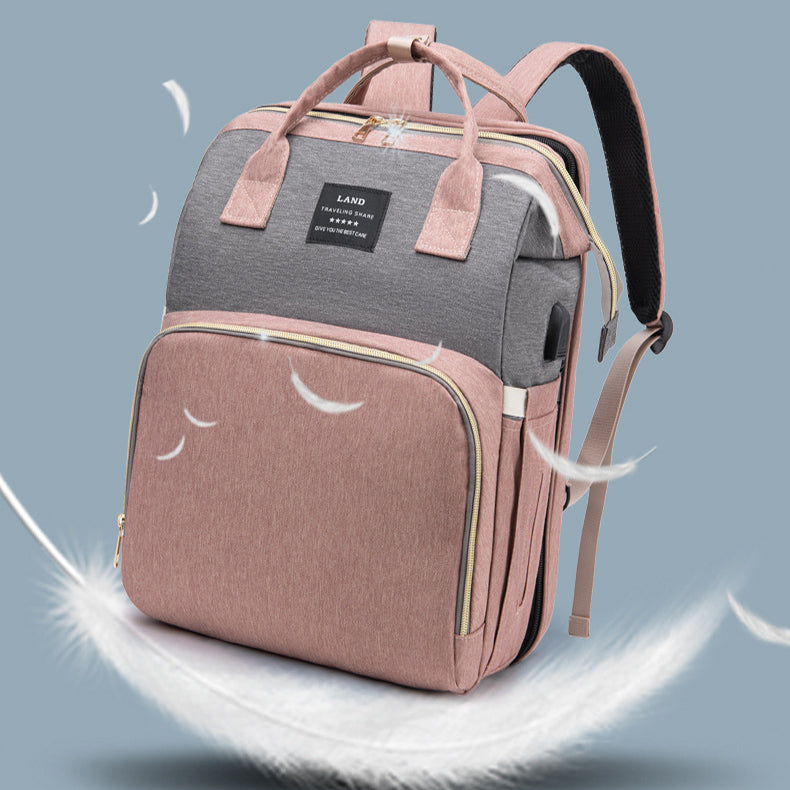 New Mommy Baby Crib Backpack Large Capacity Insulated Bag