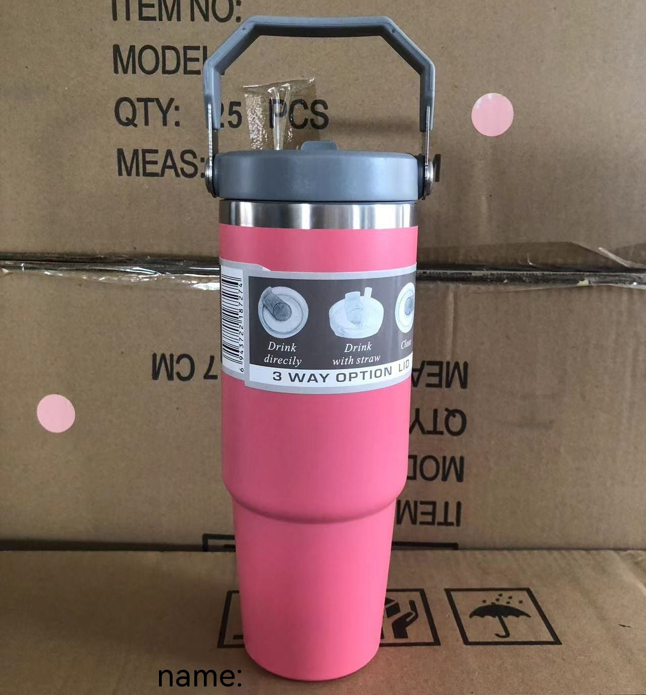 Portable Car Cup Stainless Steel Cup