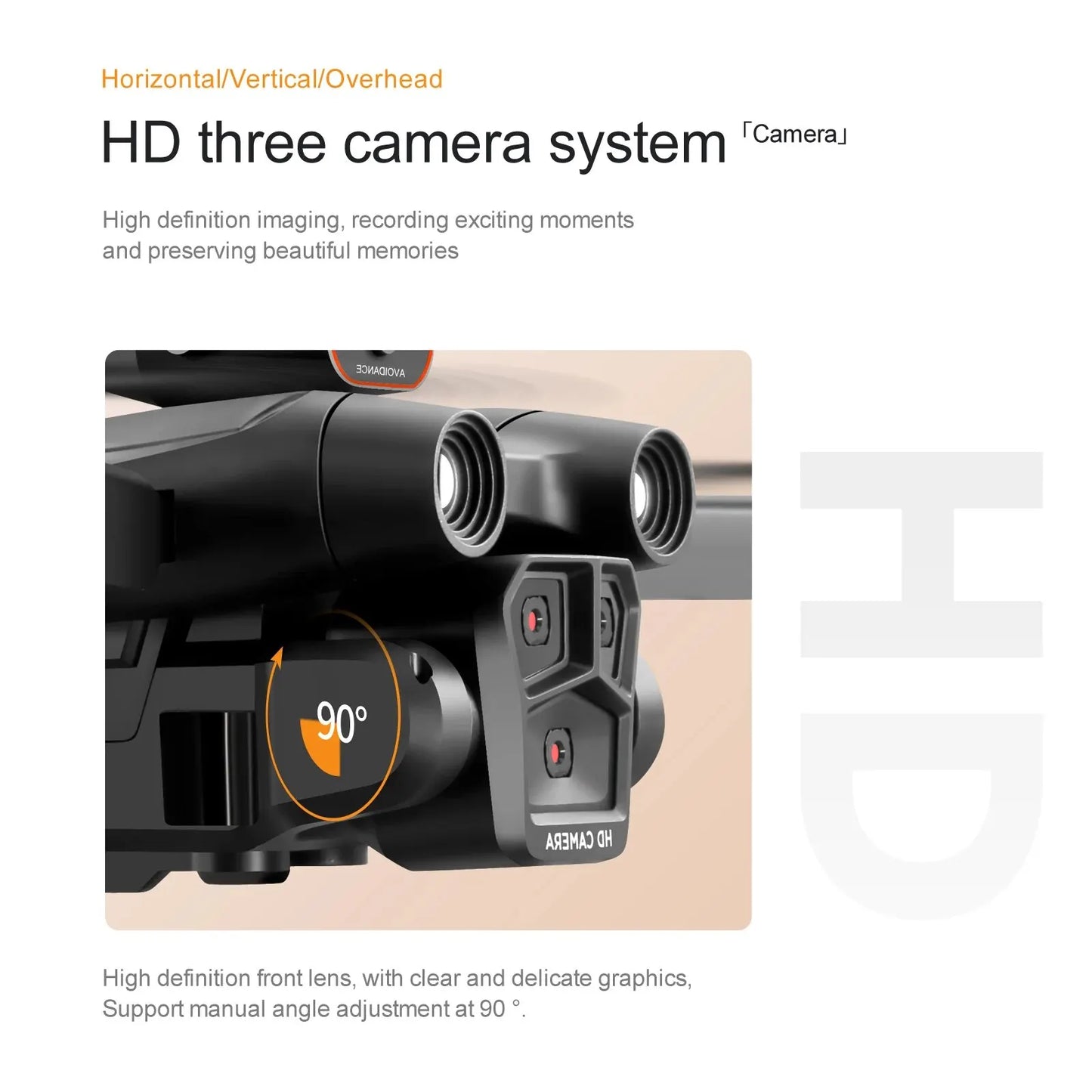 S92 HD 4K Drone with High Grip, Foldable