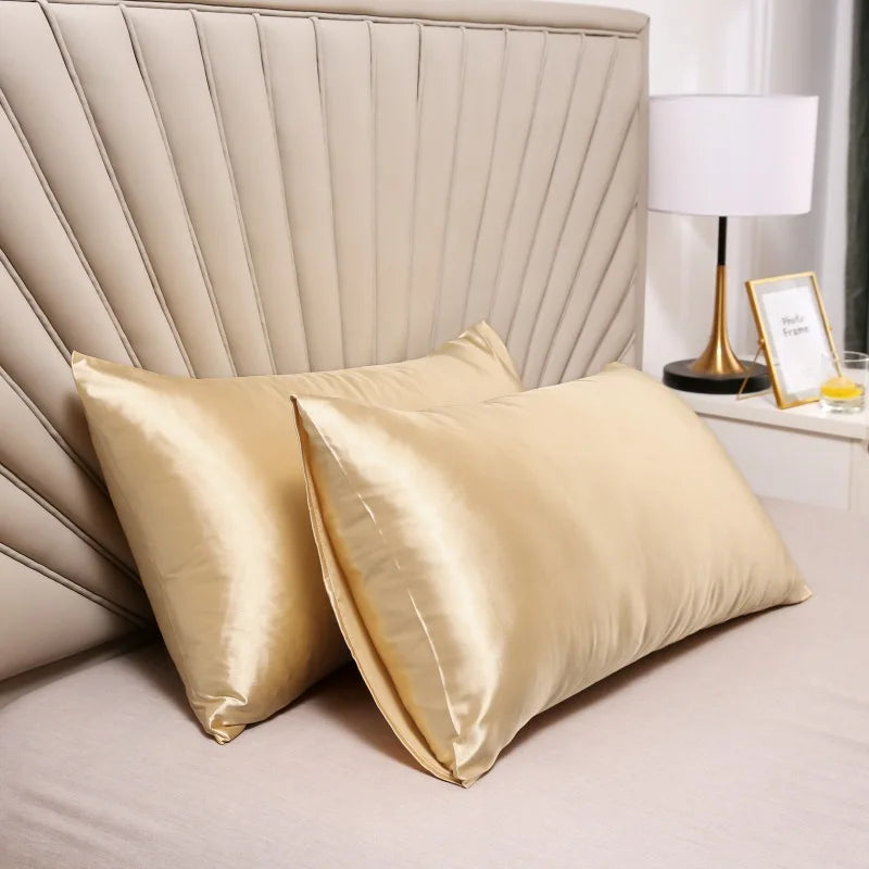 Pillow Cover Silky Satin Pillow Case Comfortable