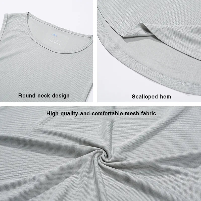 Tank Top Men's Gym Fitness Training Quick Dry Silm Fit Sleeveless Shirts
