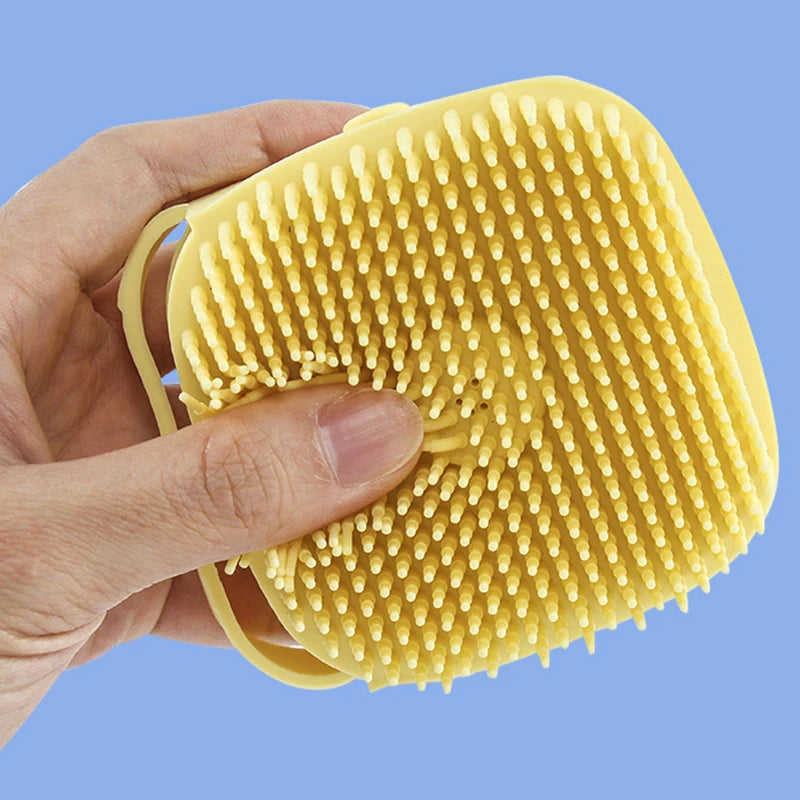 Bathroom Puppy Big Dog Cat Bath Massage Gloves Brush Soft Safety Silicon