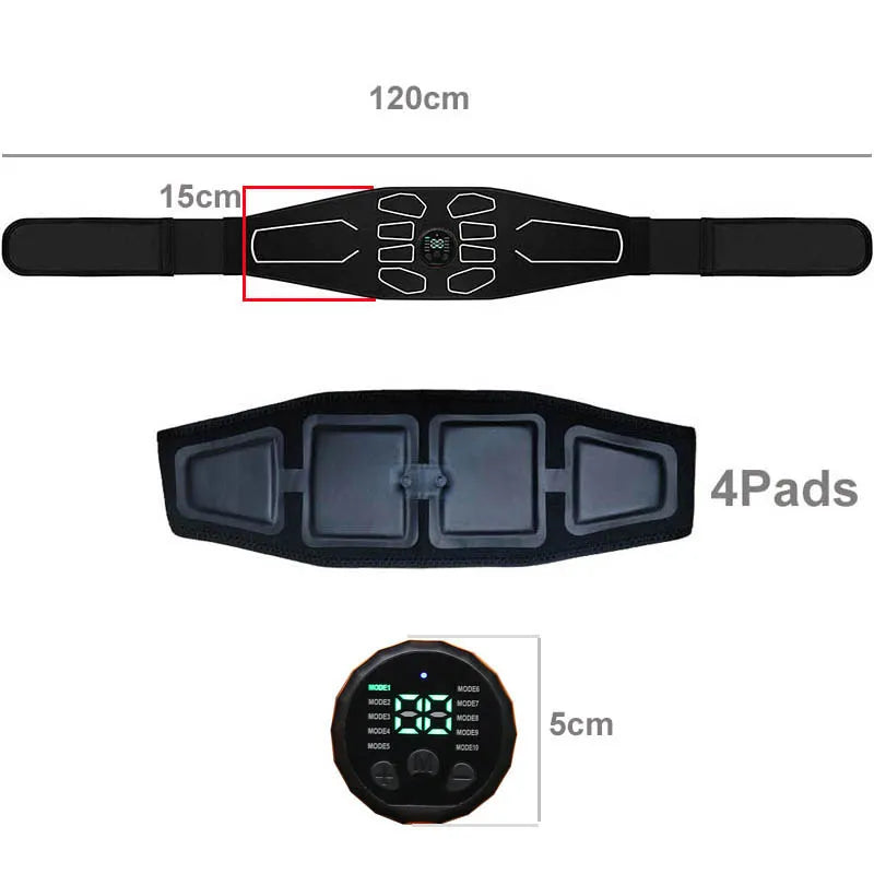 Electronic Abs Muscle Stimulator Waist Trimmers Abdominal Toning Belt