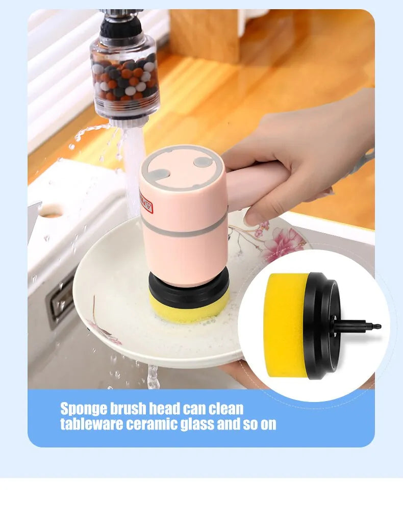 Electric Cleaning Brush Multi-functional Home USB Rechargeable