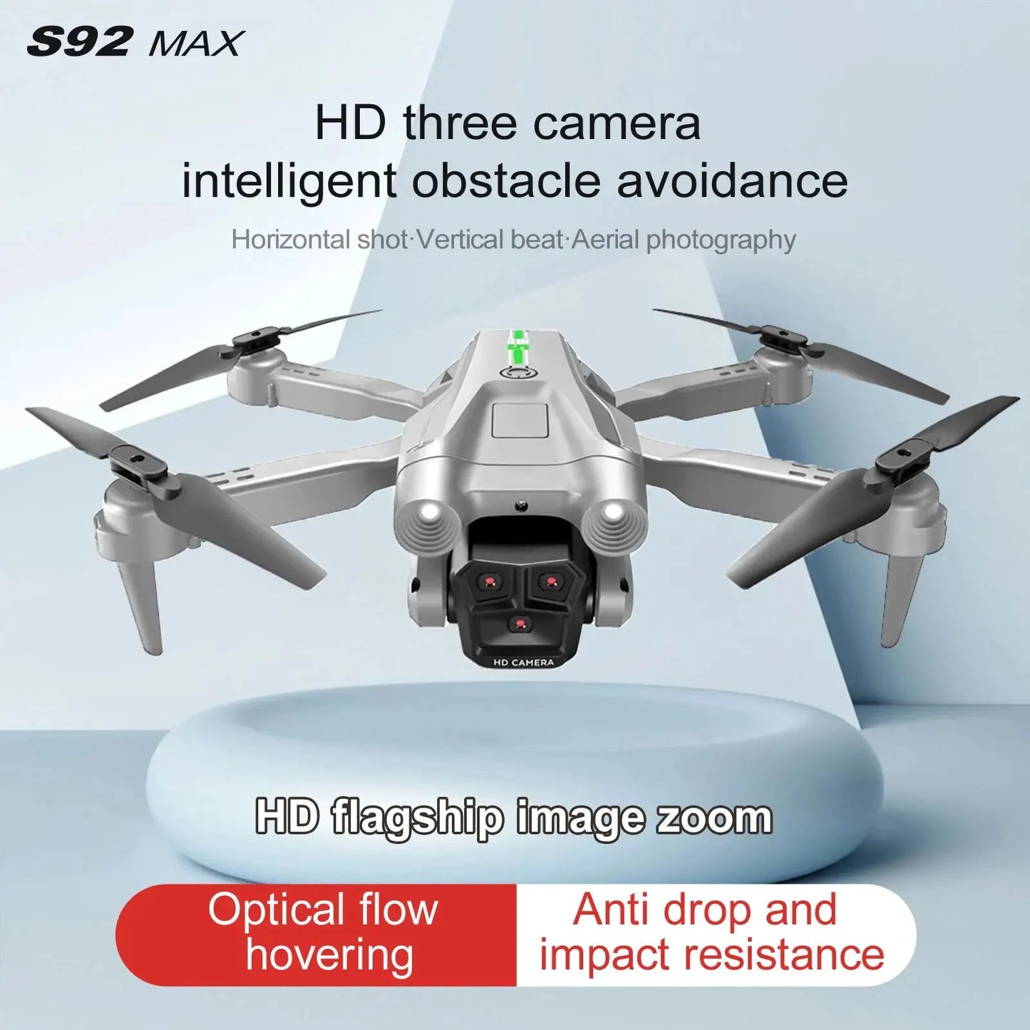 S92 HD 4K Drone with High Grip, Foldable