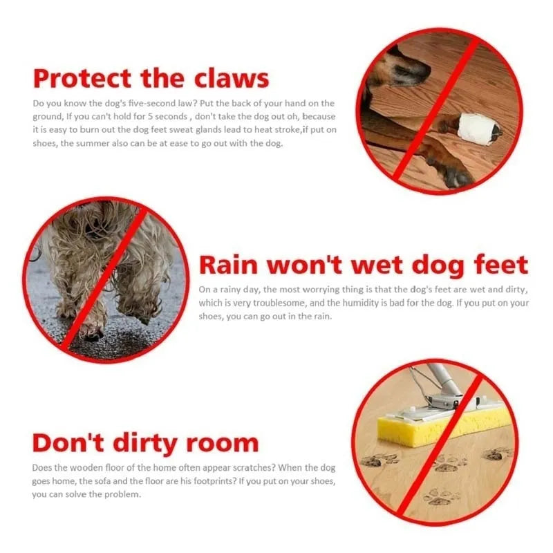 Pet Booties Waterproof Pet Shoes For Small Cats Dogs Puppy Dog