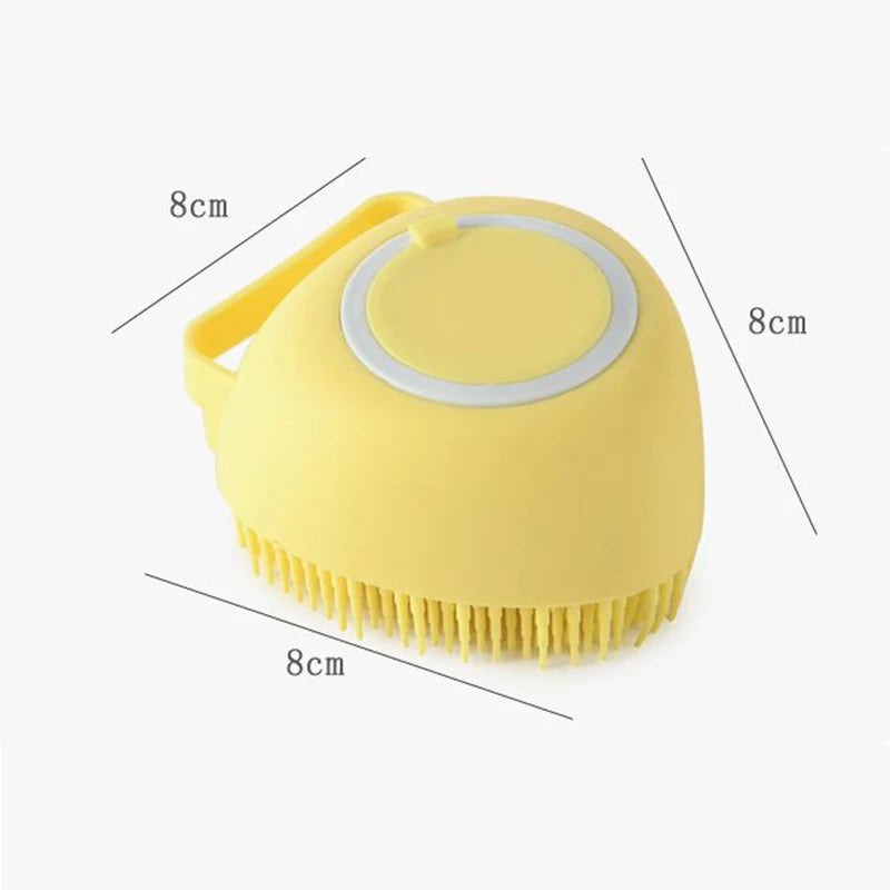 Bathroom Puppy Big Dog Cat Bath Massage Gloves Brush Soft Safety Silicon