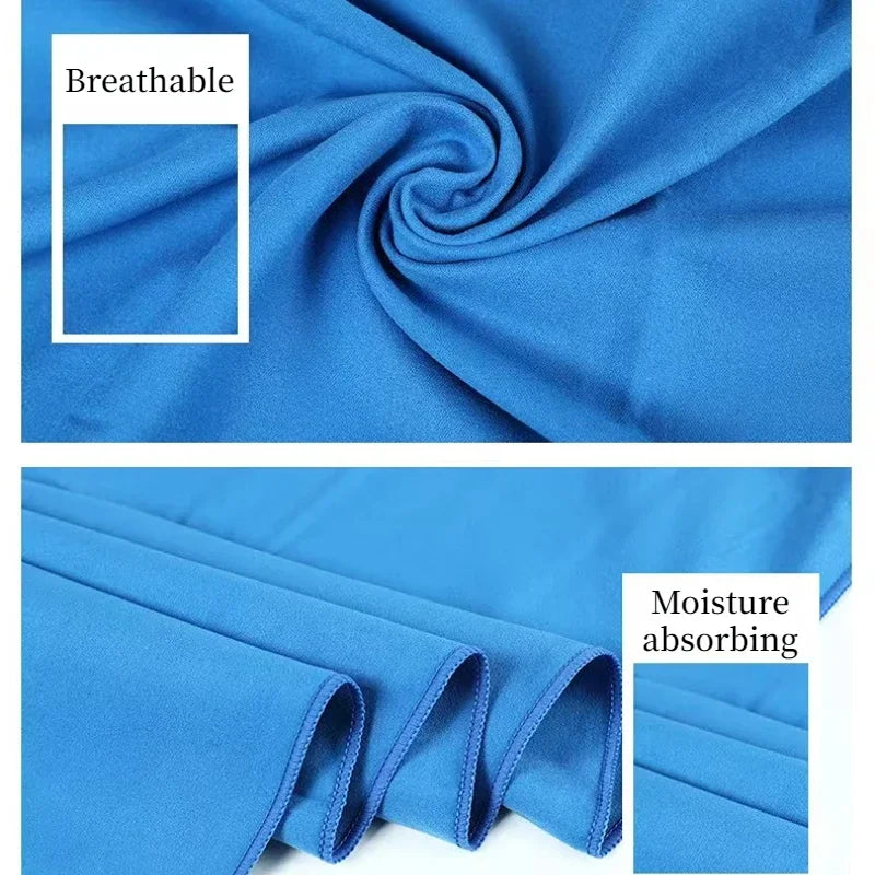1 PC Sports Microfiber Quick Dry Pocket Towel Portable Ultralight Absorbent