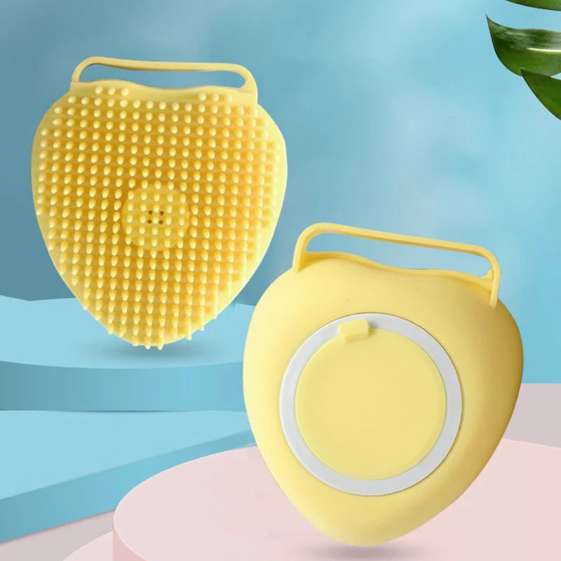 Bathroom Puppy Big Dog Cat Bath Massage Gloves Brush Soft Safety Silicon