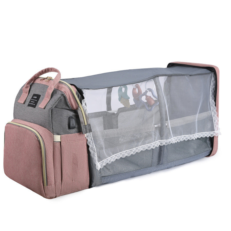 New Mommy Baby Crib Backpack Large Capacity Insulated Bag