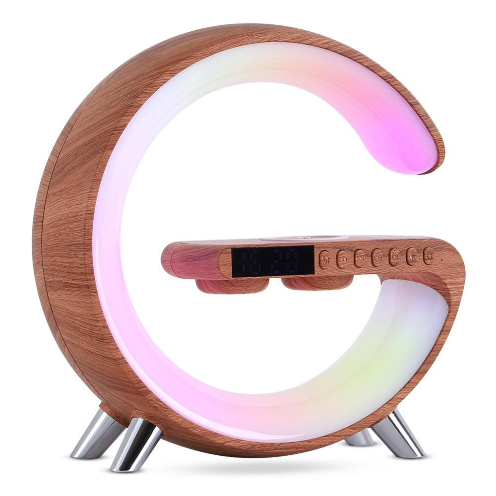 New Intelligent G Shaped LED Lamp Bluetooth Speaker Wireless Charger