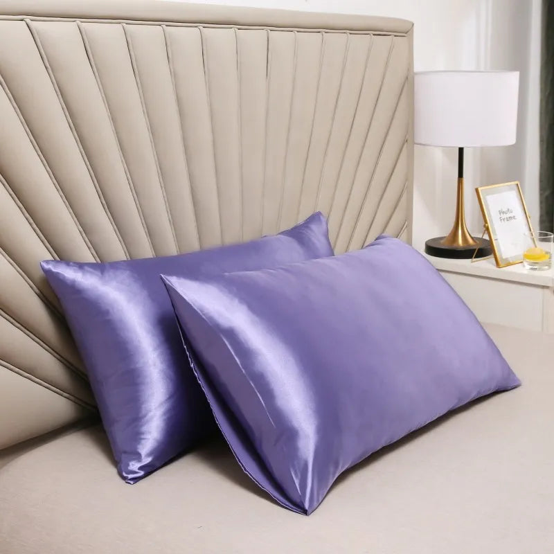 Pillow Cover Silky Satin Pillow Case Comfortable