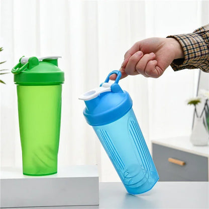 600ml Portable Protein Powder Shaker Bottle Leak Proof Water Bottle.