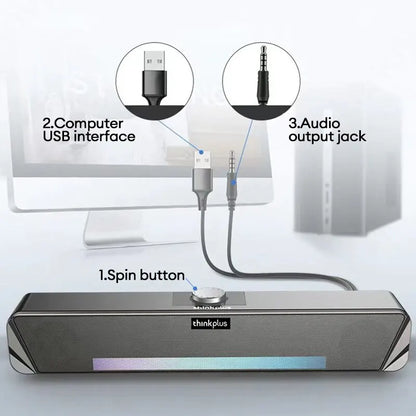 Original Lenovo TS33 Wired and Bluetooth 5.0 Speaker