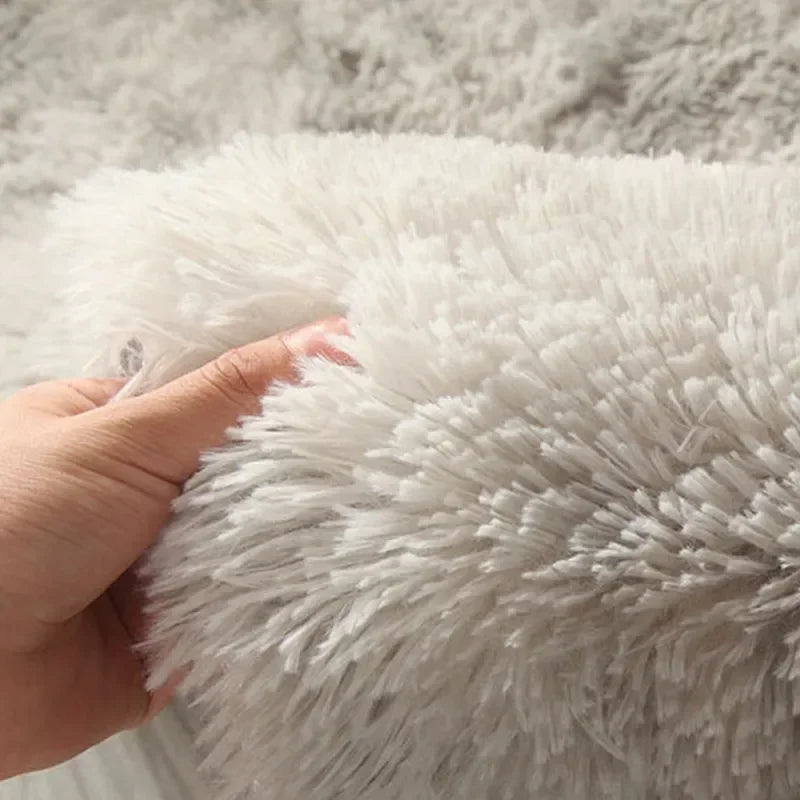Fluffy Super Soft Plush Round Rug Mat