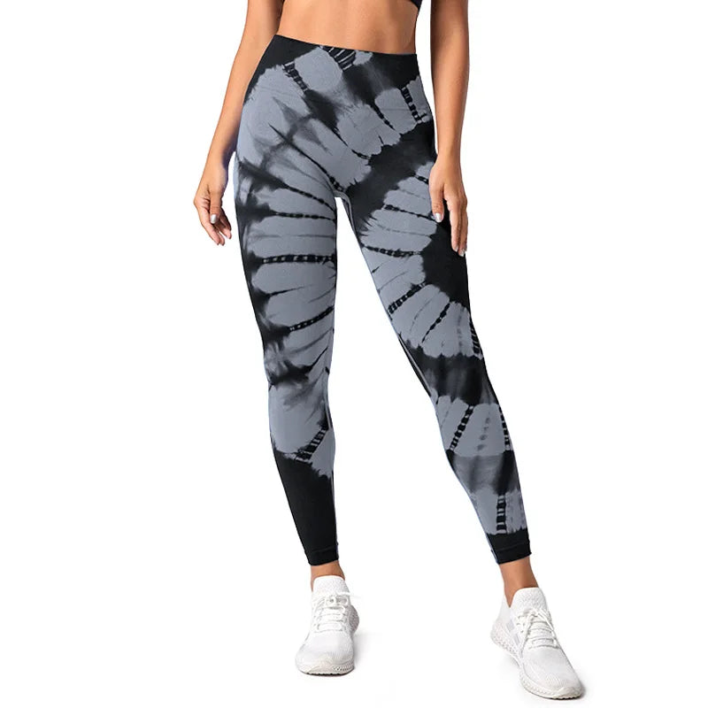 New Tie-Dye high waisted, Booty lifting Seamless Sports Leggings for Women