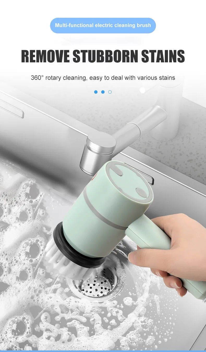 Electric Cleaning Brush Multi-functional Home USB Rechargeable