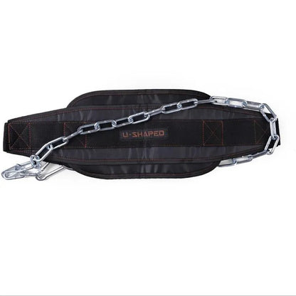 Thicken Weight Lifting Belt With Chain Dipping Belt